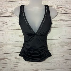 NEW Sea Level Black Swim Tankini Sz 4